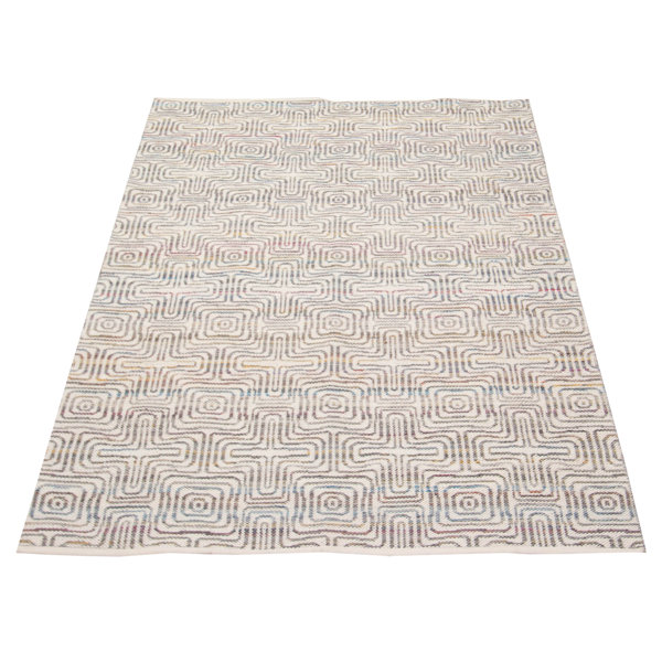 Foundry Select Handmade Flatweave Wool Cream/Gray Rug Wayfair